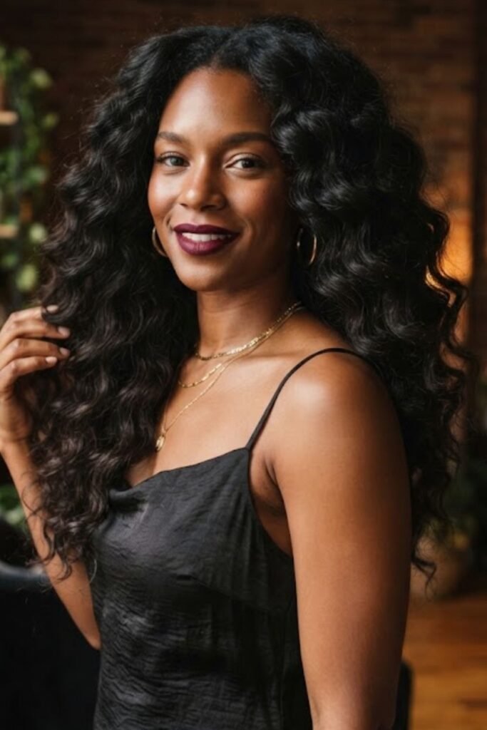 Vampy Waves on Natural or Curly Hair