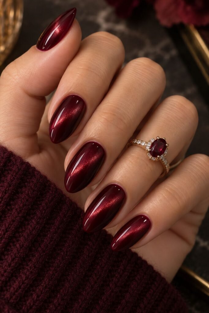 Velvet Wine Cat Eye