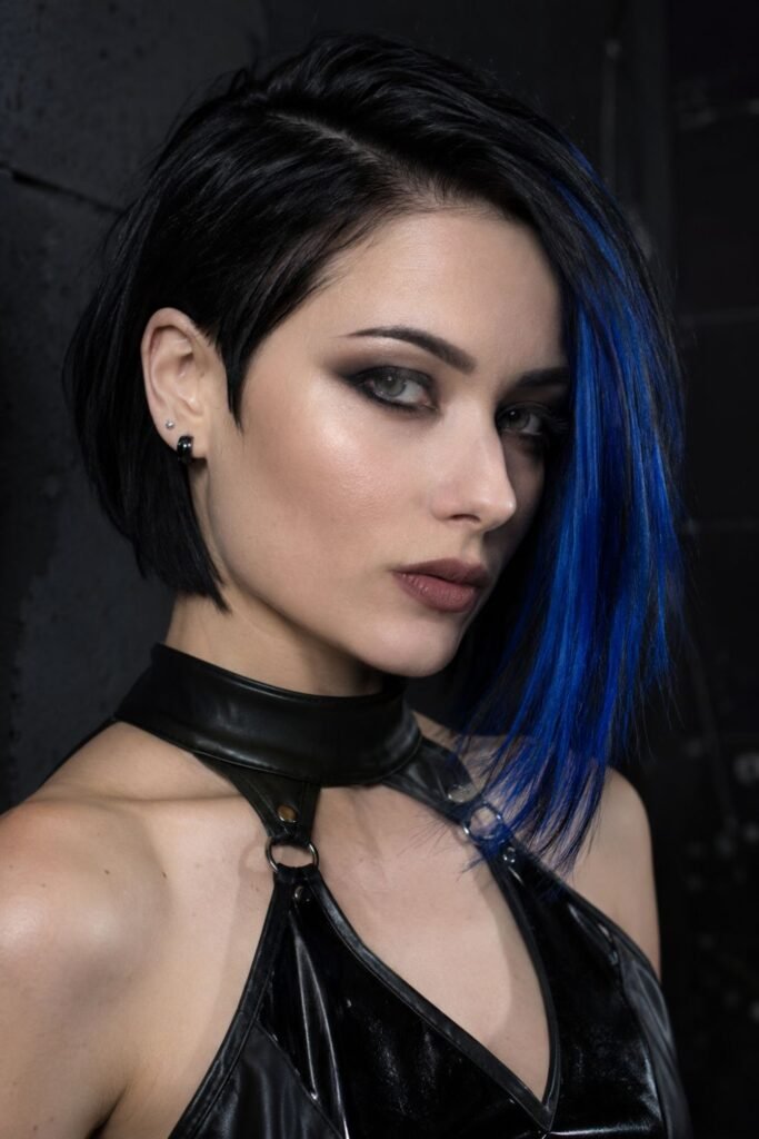 Black-and-Blue Temporary Asymmetric Bob