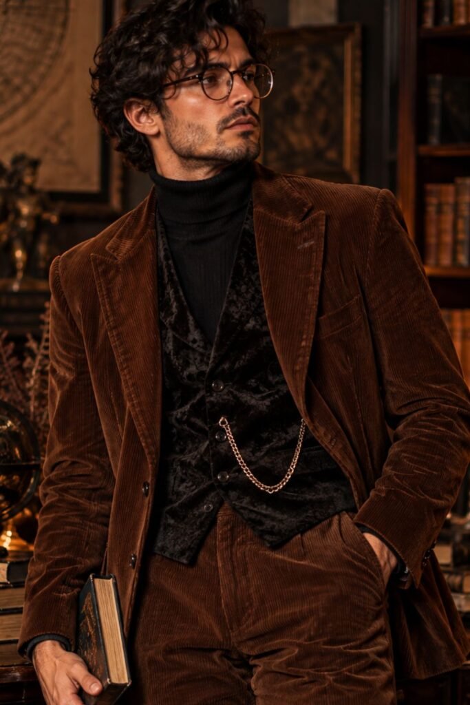 Corduroy Professor With a Gothic Twist (1)