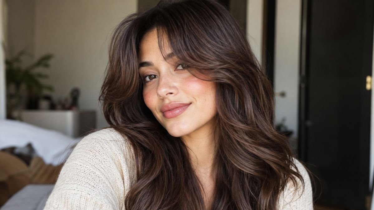 Curtain Bangs Looks for Long Hair