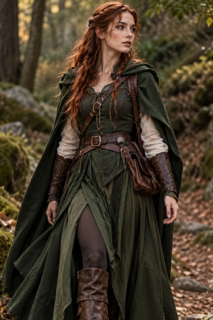 Forest-Green Archer-Inspired Look