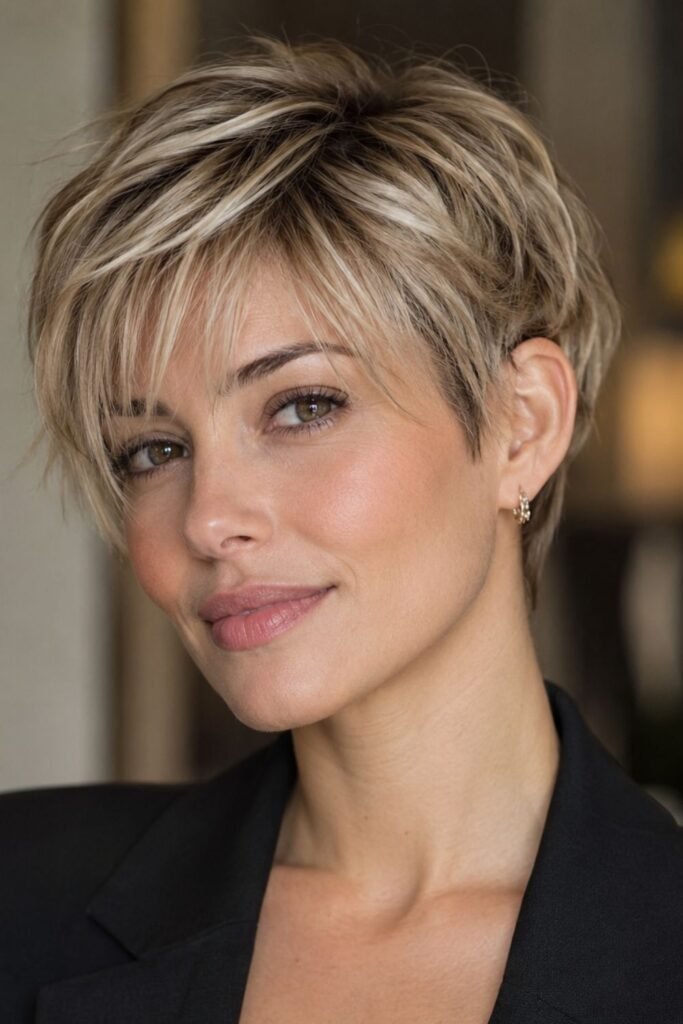 Long Pixie With Whisper Fringe