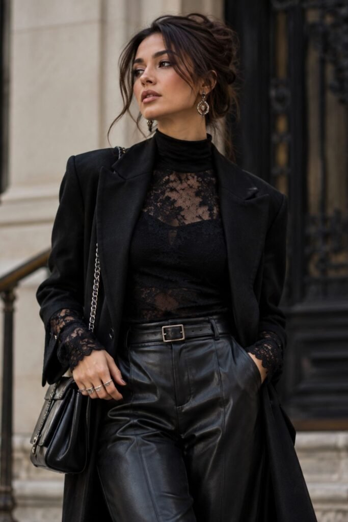 Monochrome Black With One Piece From Each Trend