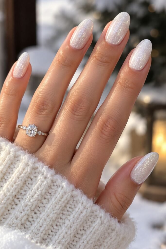 Snowy Micro-Shimmer White