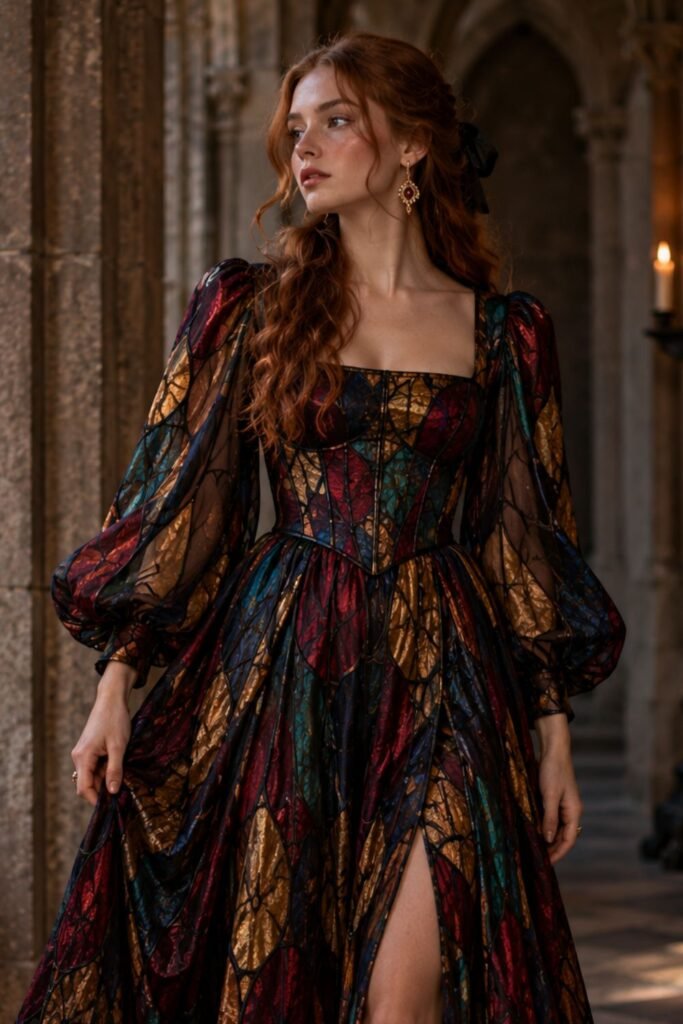 Stained-Glass Color Palette Dress