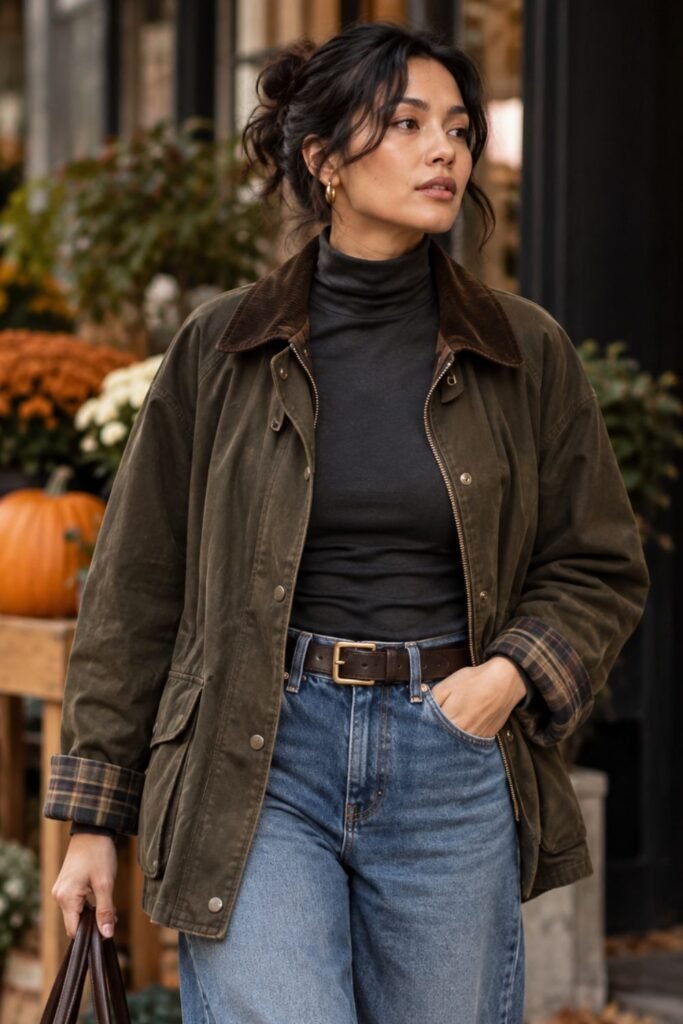 Technical Funnel Top + Barn or Utility Jacket