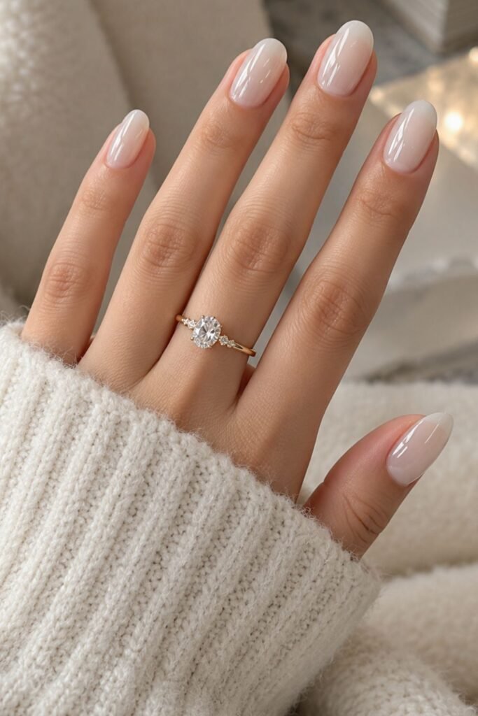 White Glass Nails