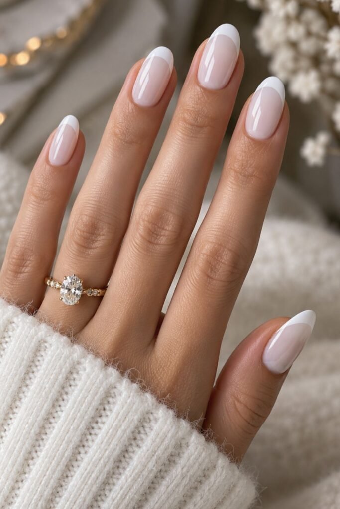 White-on-White French Tip