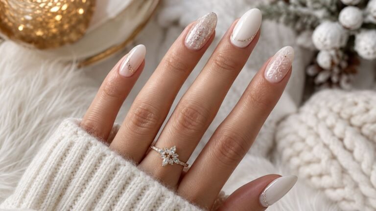 20 Winter White Nail Ideas for 2026